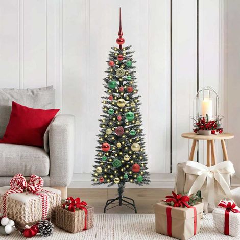 Künstlicher Weihnachtsbaum mit 150 LEDs mit Ständer Grün 120 cm