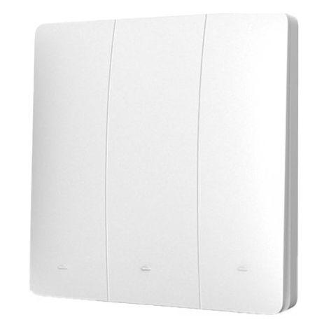Interruttore RF Wireless Telecomando Senza Batteria 3 Tasti RF 433MHz Generatore Corrente Automatico 3 Tasti Quadrato Per Scatola 502 IP20 Bianco