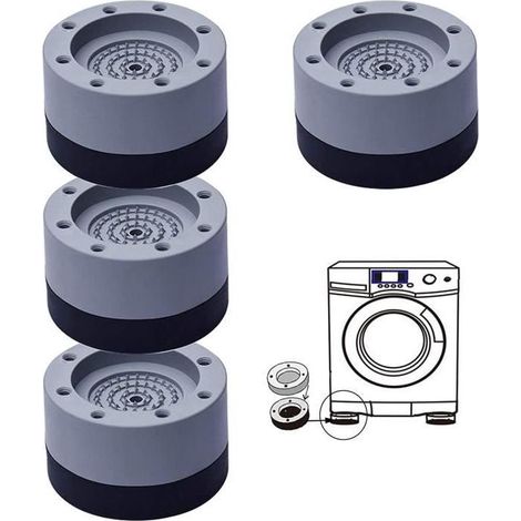 Pied Machine a Laver Anti Bruit, 4PCS Tampons À Pied Machine À Laver, Patin Anti Vibration Lave Linge Antidérapants (1/4)