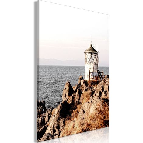 Bild – Leuchtturm auf der Klippe (1-teilig) vertikal (1/3)