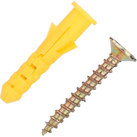 Kit de fixation pour vis autotaraudeuses avec chevilles d'expansion en plastique (M6) (1/5)