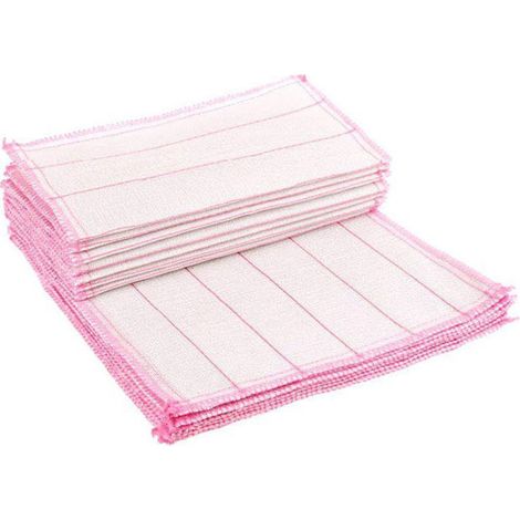 Chiffon à vaisselle 5 couches absorbant l'huile, nettoyage en profondeur, torchons de cuisine en coton réutilisables pour usage domestique 30X30cm / 11.8 11.8in. (1/5)
