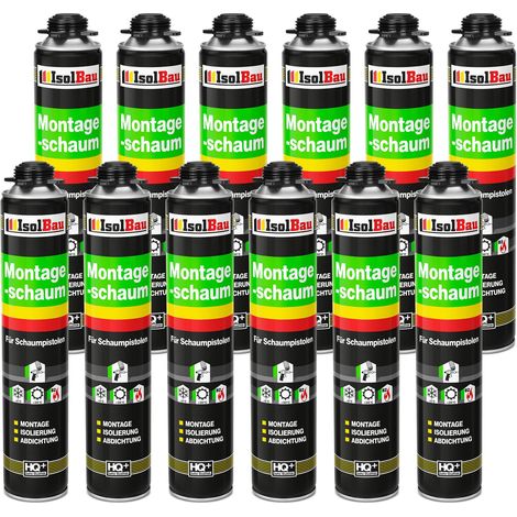 IsolBau Pistol Mounting Foam B2 Montageschaum 12 x 750 ml (1/5)