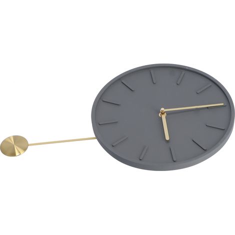 Horloge murale ronde moderne avec grand pendule, idéale pour la cuisine, un café ou un bar. (1/5)