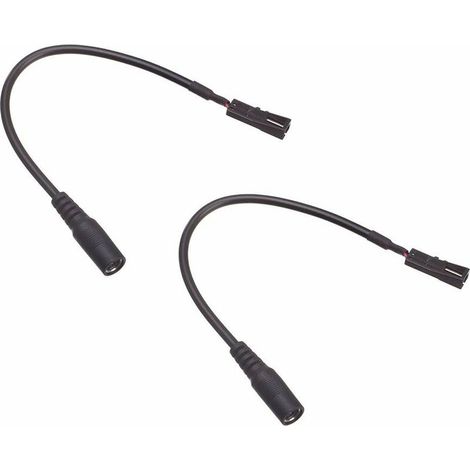 2x Câble alimentation 15cm souple ruban LED avec connecteur rapide femelle et prise jack femelle étanche transformateur (1/3)