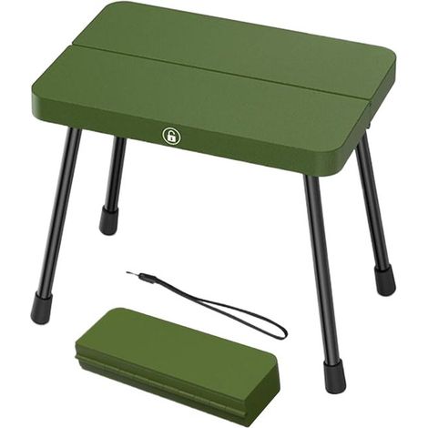 Leichter Klappstuhl Tragbarer Outdoor Stuhl Kleiner Klappstuhl aus Aluminiumlegierung Grün für Strand, Gartenarbeit, Picknicks, Sportveranstaltun (1/5)