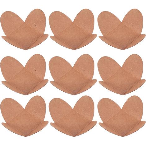 100 plateaux à chocolats en carton kraft, compartimentés-3.3X3.3X2.8CM-Khaki