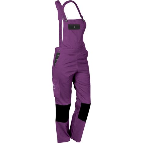 Salopette de Travail Femme Violet et Noir - Fashion Sécurité - Résistante, Confortable et Tendance - Bricolage et Jardinage - 38 (1/4)