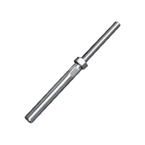 [QUALITE FRANCAISE] - Tendeur à sertir cable Ø6 avec M8 droit - Inox 316