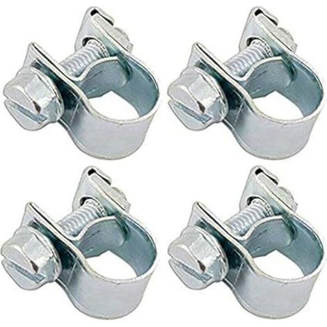 4x COLLIER DURITE ESSENCE A VISSER TONDEUSE MOTOCULTURE MOBYLETTE MOTO (16-18mm) (1/5)