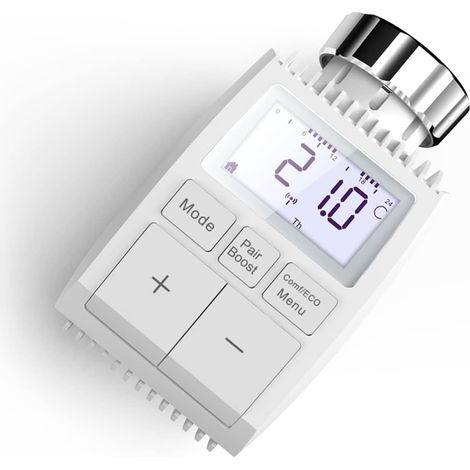 Thermomètre d'intérieur, hygromètre numérique, régulateur de température de chauffage, thermostat intelligent à commande vocale avec écran LCD (1/5)