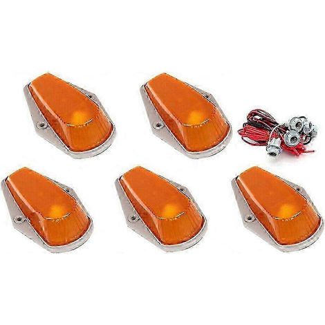 5er-Pack Kabinenmarkierungsleuchte, bernsteinfarbene LED-Dachlaufleuchte, Kabinendachlaufleuchte S2024123081 Edition 0901