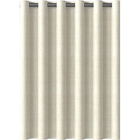 UlisemRideau de chambre à coucher de salon en matériau épaissi imperméable sans perforation installation facile tringle de douche beige (1/4)