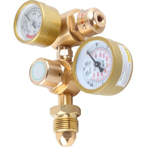 Détendeur de soudage au gaz argon/CO2, manomètre TIG/MIG, débitmètre, bouteille 4500 psi, détendeur, sortie 1/4 po, 6,605 GPM