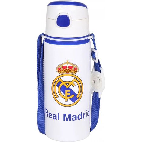 Real Madrid Aluminiumflasche mit Mundstück und Tragegurt, 600 ml, RM00005, mehrfarbig (1/5)