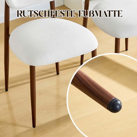 Ensemble de chaises de table à manger(2 pièces),chaise de cuisine rembourrée sans bracelets,chaise à manger moderne avec dossiers courbés(CHI) (1/5)