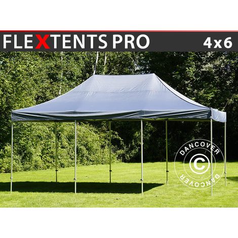 Pop up gazebo FleXtents PRO 4x6 m Grey