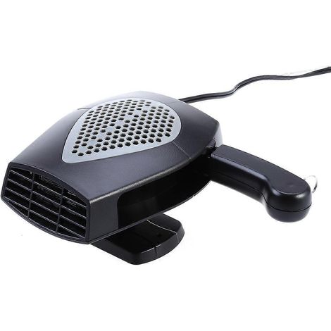 Chauffage portable 12V pour voiture avec ventilateur, dégivreur et désembueur, prise allume-cigare (gris)-Grey (1/2)