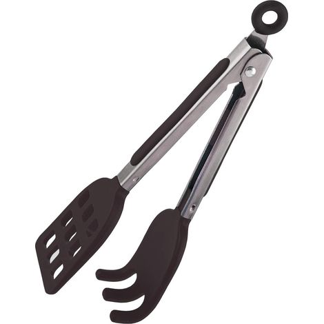 Mini pinzas para gofres de fácil agarre, mango antideslizante, color negro