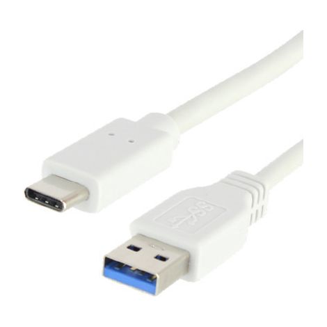 Cordon USB-C™ SuperSpeed blanc pour charge et synchronisation 1 mètre - FUJIONKYO - 423400