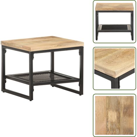 Table d'appoint 40x40x35 cm Bois de manguier massif - Table D'appoint - Tables D'appoint - Table D'appoint En Bois - Tables D'appoint En Bois (1/5)