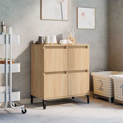 vidaXL Buffet Chêne sonoma 60x35x70 cm Bois d'ingénierie (1/5)