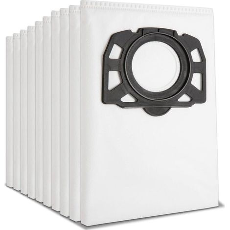 Lot de 10 Sacs de Filtre Sacs D'aspirateur pour Kärcher 2.863-006.0 KFI 487 Sacs Aspirateur pour Kärcher WD4 WD5 WD6 WD5P WD6P MV4 MV5 MV6 Aspirateurs Multifonctions (1/5)