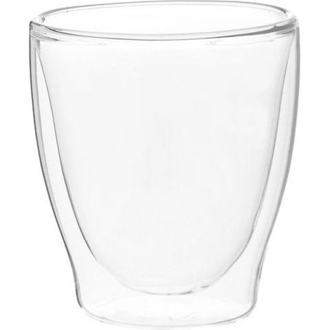 Coppia Bicchieri a Doppia Parete Vetro Isolanti E Termici 200 ML