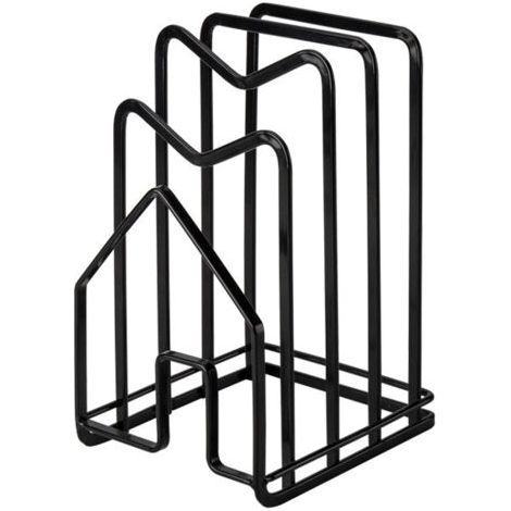 QORVA-Support de planche à découper, casseroles, couvercles de casseroles, planche à découper, plateau de cuisson, placard, bureau, 12.5 x 14.5 x 21.5 cm (1/4)