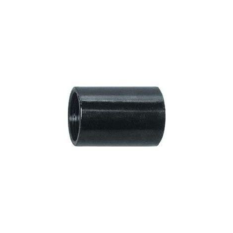 Fränkische Stahlrohr-Gewindemuffe SM-E 50 brüniert schwarz (1/2)