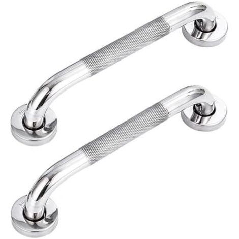 LaBlanc - Set di 2 maniglioni di sicurezza per bagno in acciaio inox 304 con impugnatura antiscivolo, per vasca da bagno, WC, bagno, ringhiera delle scale. (1/5)