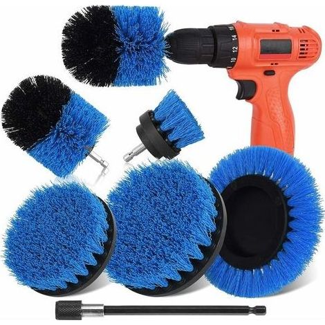 TAISHENGDA – Set mit 6 Reinigungsbürsten, kompatibel mit Akkuschraubern, zur Reinigung von Fensterbänken, Badewannen, Fliesen, Küchen, Autos, Sofas und mehr (1/5)