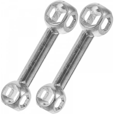Lot de 2 clés hexagonales professionnelles pour réparation de vélo, compactes et portables, indispensables pour les mécaniciens et les scooters. (1/5)