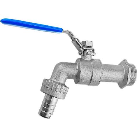 Vanne à bille 3/4 pouce V4A, vanne de sortie pour irrigation de jardin, vanne antirouille, raccord de robinet d'eau (1/5)