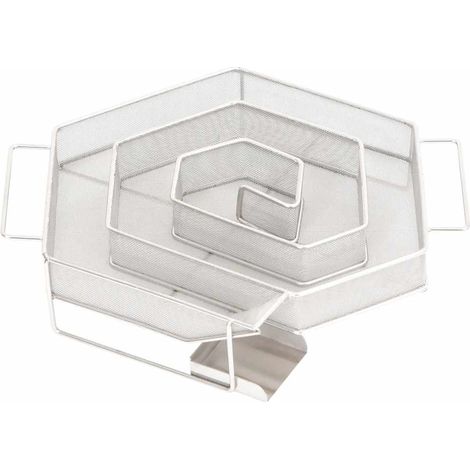 Generador de humo frío redondo 6 lados acero inoxidable 22,5 cm vidaXL (1/5)