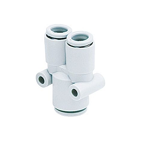 Adaptateur tuyau à tuyau en Y SMC KQ2 vers Enfichable 10 mm Enfichable 10 mm