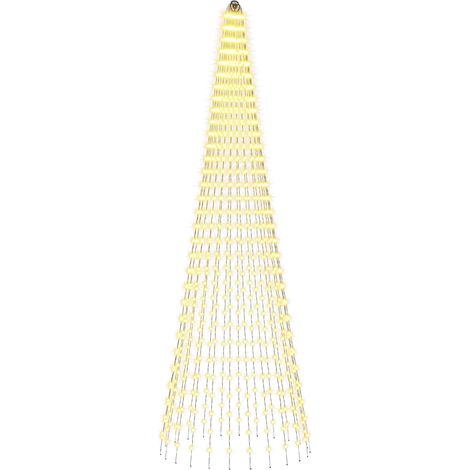 Christmas Tree Light with Spikes 744 LEDs Warm White and vidaXL (1/5)