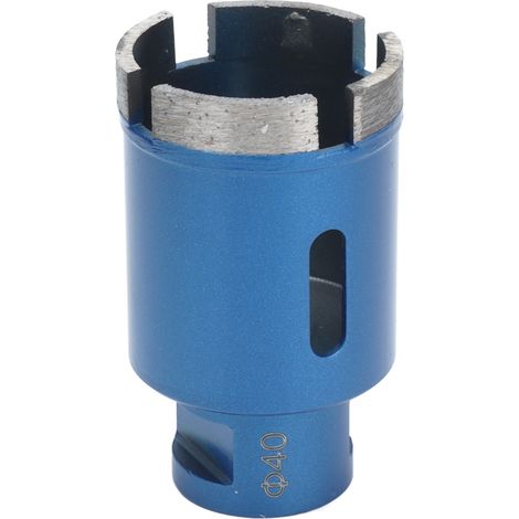 Foreuse à carottier diamant 40mm bleu M14 pour percer marbre granit béton céramique lot de 1 (1/5)