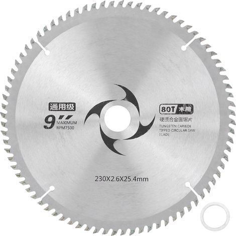 Carbide circular saw blade for woodworking, heavy-duty cutting disc model (80 teeth) (1/5)