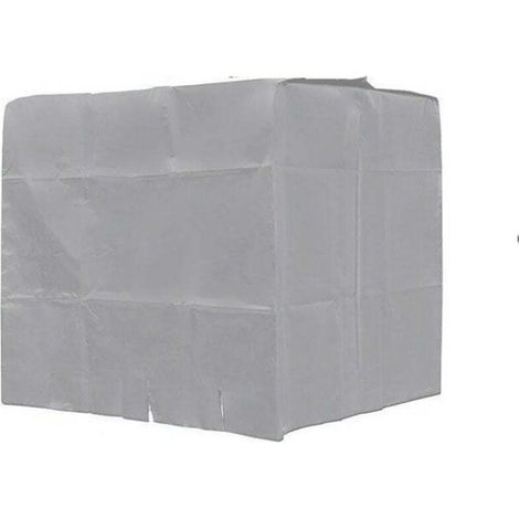 Bâche de réservoir d'eau, Bâche Couverture Réservoir IBC pour Cuve 1000L, Capôt de Protection Container Citerne Eau, Anti-poussière Anti-UV Anti-Pluie, 120x100x116cm (argent) (1/2)