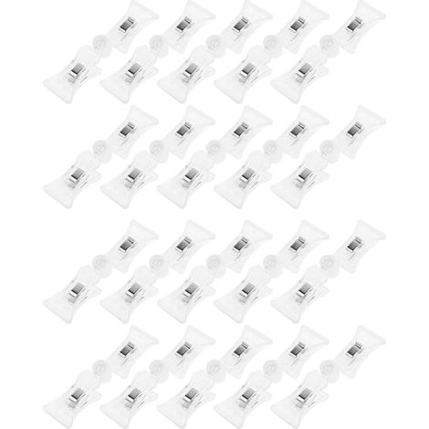 Clips rotatifs transparents génériques pour étiquettes de rayon (1/5)