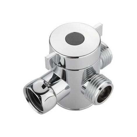 3 voies T adaptateur té connecteur Valve toilette Closestool salle de bain pommeau de douche shunt interrupteur multifonction adaptateur connecteur (1/2)