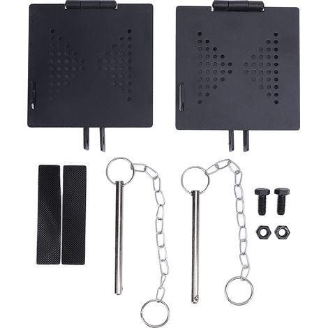Couvercle de capuchon de pare-chocs de camping-car, petits trous d'aération, extrémité de bouchon en acier au carbone anti-chute pour carré Standard de 4 pouces 2 pièces.