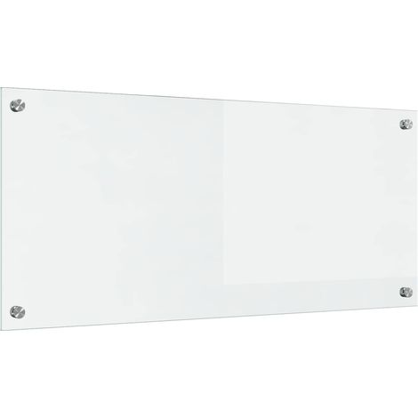 Salpicadero de cocina Transparente 90 x 40 cm vidrio templado vidaXL