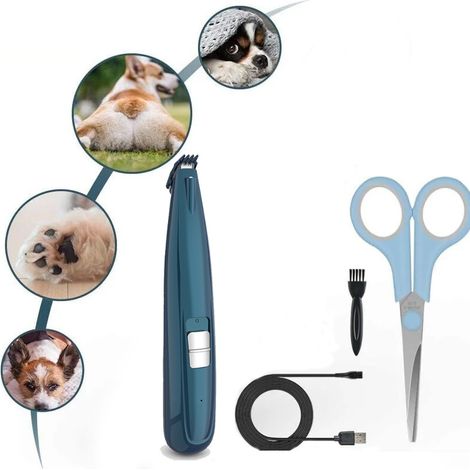 Readcly – Tondeuse pour chien professionnelle – Lumière LED – Chargement USB – Tête de coupe céramique – Faible bruit – Vitesse réglable (1/5)