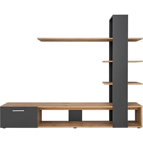 Mueble para TV CLEO – Biblioteca y estanterías integradas