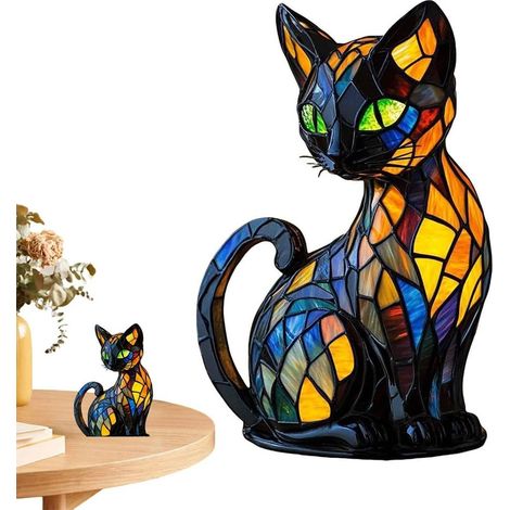 Katzenlampe, LED Veilleuse Chat USB Lampe, les Chats de la Veilleuse pour la Chambre à coucher de Décoration, Cadeau pour les amoureux des chats (1/5)