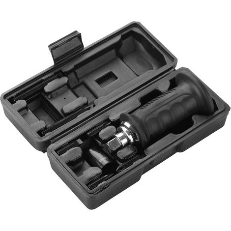 RHINO - TOURNEVIS À FRAPPER 1/2'' RÉVERSIBLE + 6 EMBOUTS 1/2'' PLATS, PH2, PH3 - POIGNÉE ERGONOMIQUE ET PROTECTRICE EN CAOUTCHOUC