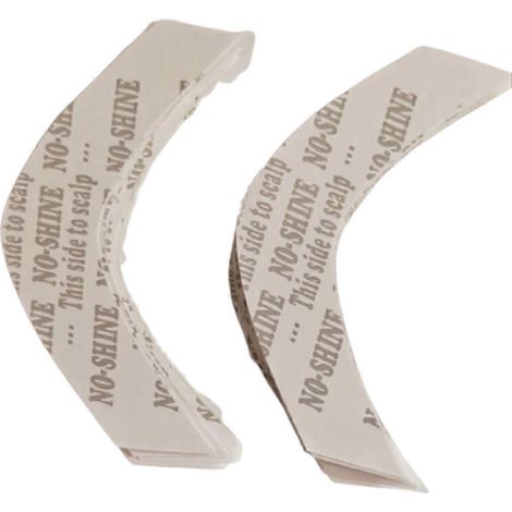 Lot de 72 bandes adhésives double face résistantes, sans brillance, pour perruques et postiches. Résistantes et imperméables. (1/4)