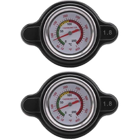 Bouchon de radiateur haute pression avec manomètre, bouchon de radiateur 1,8 bar 25,6 psi pour , (1/5)